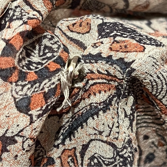 ISABEL MARANT • 100% Silk Floral Tunic w/ Ribbon Straps • Size 2 - Picture 9 of 13